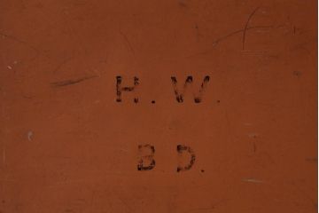 アンティーク雑貨　イギリスアンティーク　CHENEY(チェイニー)　レトロな魅力が漂うトランク(鞄、カバン、ディスプレイ)