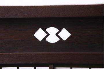 和製アンティーク　古い木の味わいが魅力的な障子戸付き衝立(パーテーション、つい立て、仕切り)