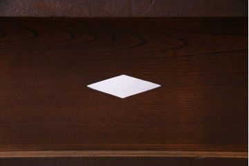 和製アンティーク　古い木の味わいが魅力的な障子戸付き衝立(パーテーション、つい立て、仕切り)