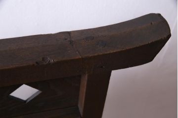和製アンティーク　古い木の味わいが魅力的な障子戸付き衝立(パーテーション、つい立て、仕切り)