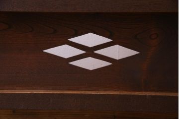和製アンティーク　古い木の味わいが魅力的な障子戸付き衝立(パーテーション、つい立て、仕切り)