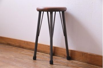 ラフジュ工房オリジナル　シンプルで馴染みやすいスツール(椅子)(1)