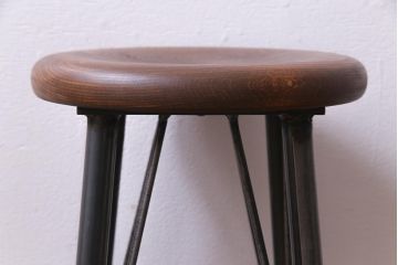ラフジュ工房オリジナル　シンプルで馴染みやすいスツール(椅子)(1)