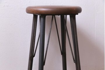 ラフジュ工房オリジナル　シンプルで馴染みやすいスツール(椅子)(1)