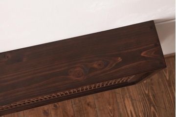 ラフジュ工房オリジナル　欄間リメイク　片面ガラス　風情あふれる組子が美しい壁付け照明(ウォールランプ)