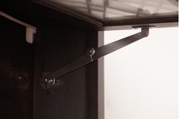 ラフジュ工房オリジナル　組子欄間リメイク　片面ガラス　互い違いのデザインがおしゃれな壁付け照明(ウォールランプ)