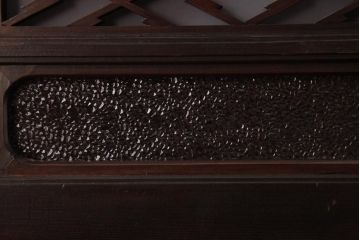 ラフジュ工房オリジナル　組子欄間リメイク　片面ガラス　互い違いのデザインがおしゃれな壁付け照明(ウォールランプ)