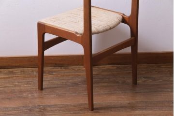 ヴィンテージ家具　デンマーク　erik buch(エリック・バック)を彷彿させるビンテージチェア(ダイニングチェア、椅子、北欧)(3)