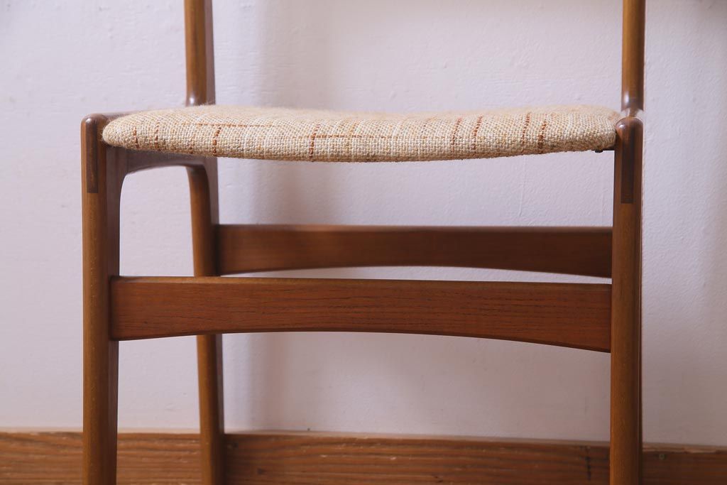 ヴィンテージ家具　デンマーク　北欧　erik buch(エリック・バック)を彷彿させるビンテージチェア(ダイニングチェア、椅子)