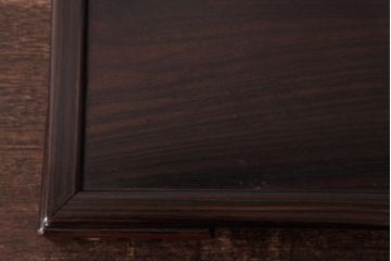 アンティーク雑貨　和製アンティーク　縞黒檀材　縞模様の杢目が美しい花台(盆栽卓、飾り台)