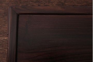 アンティーク雑貨　和製アンティーク　縞黒檀材　縞模様の杢目が美しい花台(盆栽卓、飾り台)
