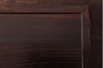 アンティーク雑貨　和製アンティーク　縞黒檀材　縞模様の杢目が美しい花台(盆栽卓、飾り台)