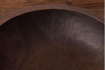 アンティーク雑貨　和製アンティーク　深みのある木味が素敵なこね鉢(ディスプレイ雑貨)