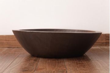 アンティーク雑貨　和製アンティーク　深みのある木味が素敵なこね鉢(ディスプレイ雑貨)