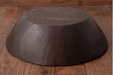 アンティーク雑貨　和製アンティーク　深みのある木味が素敵なこね鉢(ディスプレイ雑貨)