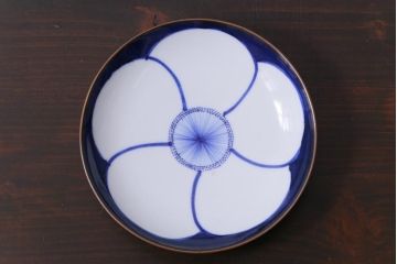 古民具・骨董　幕末明治期　五良太夫呉祥瑞造　花図小皿(和食器)2枚セット