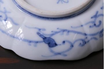 和製アンティーク　古伊万里　大明成化年製　色絵染付小皿3枚セット(和食器)