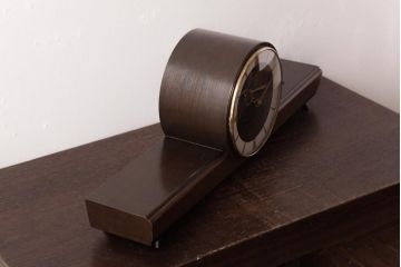 アンティーク雑貨　昭和中期　AICHI(愛知時計電機)　ゼンマイ式　21DAY　置時計(振り子時計)(2)