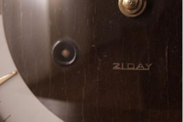 アンティーク雑貨　昭和中期　AICHI(愛知時計電機)　ゼンマイ式　21DAY　置時計(振り子時計)(2)