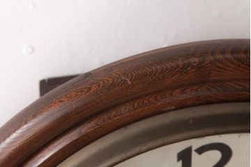 アンティーク雑貨　SEIKOSHA(精工舎)　手巻き式　ビンテージテイストな丸型掛け時計(柱時計、振り子時計)