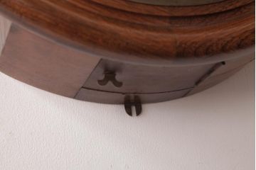 アンティーク雑貨　SEIKOSHA(精工舎)　手巻き式　ビンテージテイストな丸型掛け時計(柱時計、振り子時計)