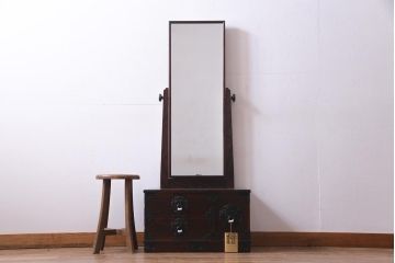 中古　伝統民芸家具　岩谷堂　NO.145　格式高い和の空間を演出する鏡台(姿見、ミラー、ドレッサー)(定価約31万円)