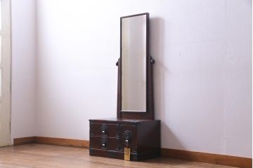 中古　伝統民芸家具　岩谷堂　NO.145　格式高い和の空間を演出する鏡台(姿見、ミラー、ドレッサー)(定価約31万円)
