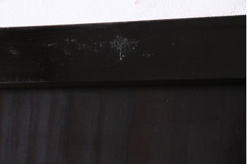 明治期　杉材　漆塗り　幅広サイズで存在感抜群の帯戸2枚セット(板戸)(1)