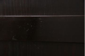 明治期　杉材　漆塗り　幅広サイズで存在感抜群の帯戸2枚セット(板戸)(2)