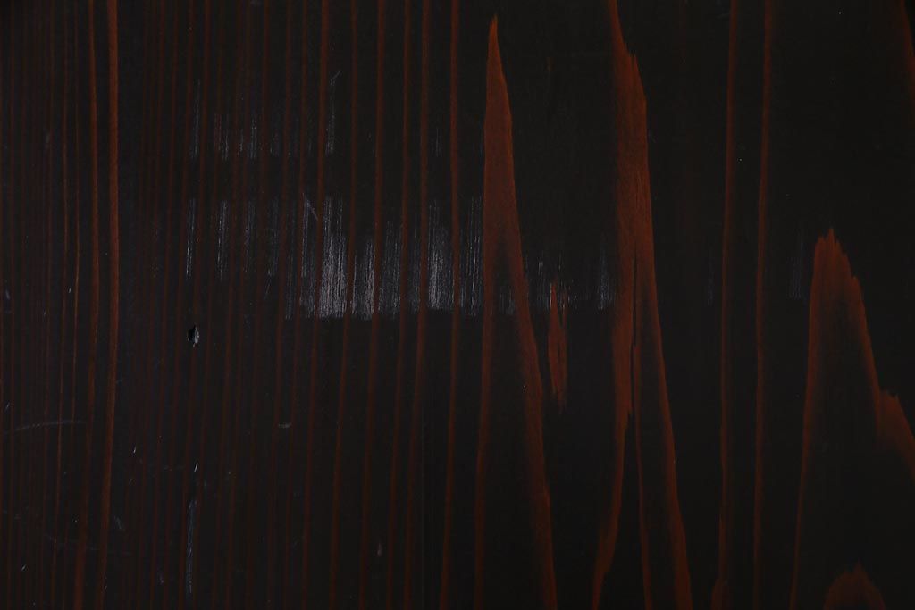 和製アンティーク　大正期　味わい深い木目のシンプルな板戸(引き戸、建具)2枚セット