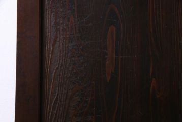 和製アンティーク　大正期　味わい深い木目のシンプルな板戸(引き戸、建具)2枚セット