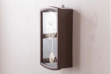 アンティーク雑貨　ビンテージ　SEIKOSHA(精工舎、セイコー)　電池式　北欧スタイルにも合う柱時計(掛時計、振り子時計)