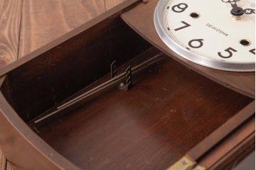 アンティーク雑貨　ビンテージ　SEIKOSHA(精工舎、セイコー)　電池式　北欧スタイルにも合う柱時計(掛時計、振り子時計)