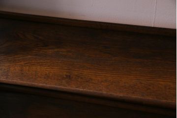 レトロ家具　昭和初期　栓材　木味がレトロな楔(くさび)式オープンラック(本棚、飾り棚、ディスプレイラック)