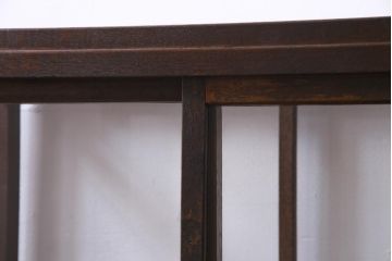 レトロ家具　昭和レトロ　脚付リメイク　素朴な雰囲気漂う木枠のガラスケース(ショーケース、陳列棚)