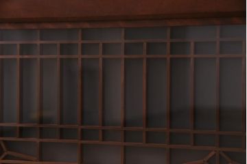 ラフジュ工房オリジナル　古建具リメイク　和モダンな雰囲気漂う組子を使ったローボード(テレビ台、テレビボード、リビングボード)