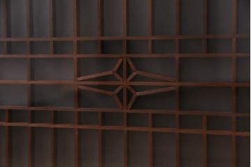 ラフジュ工房オリジナル　古建具リメイク　和モダンな雰囲気漂う組子を使ったローボード(テレビ台、テレビボード、リビングボード)