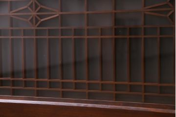 ラフジュ工房オリジナル　古建具リメイク　和モダンな雰囲気漂う組子を使った脚付きローボード(テレビ台、テレビボード、リビングボード)