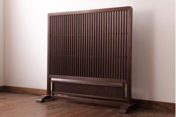 和製アンティーク　ヒバ材　上品な和の雰囲気漂う衝立(パーテーション、仕切り)