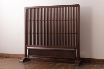 和製アンティーク　ヒバ材　上品な和の雰囲気漂う衝立(パーテーション、仕切り)