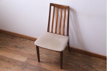 ヴィンテージ家具　北欧ビンテージ　G-PLAN(ジープラン)　チーク材の温もり溢れるダイニングチェア(椅子)(2)