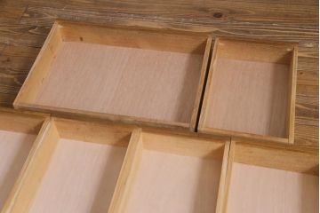 レトロ家具　昭和レトロ　ナラ材　渋みのある木の風合いがレトロな薄型片袖デスク(机、在宅ワーク、在宅用作業台、カウンターテーブル)(1)
