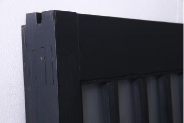 ペイント建具　すりガラス入り　クラシカルなデザインのガラス戸(引き戸、建具)2枚セット