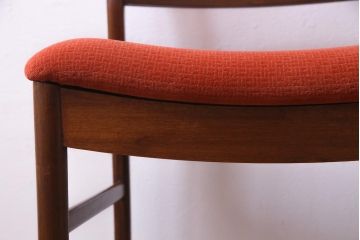 ヴィンテージ家具　北欧ビンテージ　チーク材　温もり溢れる雰囲気のダイニングチェア(椅子、ワークチェア)(1)