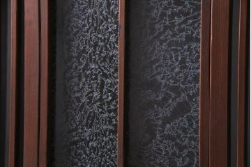 大正昭和初期　激レア!　廊下のデザインのユニークなガラスドア(扉、建具)