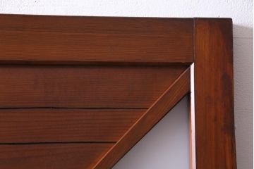 大正昭和初期　激レア!　廊下のデザインのユニークなガラスドア(扉、建具)