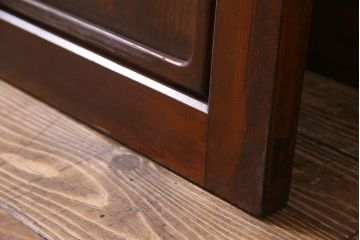 大正昭和初期　激レア!　廊下のデザインのユニークなガラスドア(扉、建具)