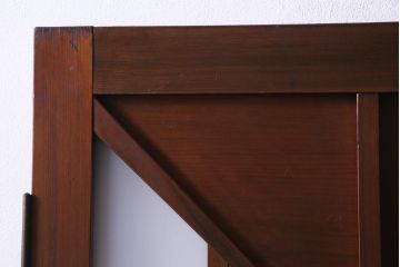 大正昭和初期　激レア!　廊下のデザインのユニークなガラスドア(扉、建具)