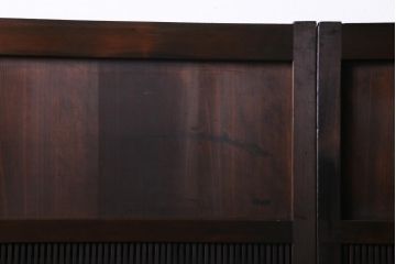 和製アンティーク　最高級品!　裏ガラス入り　97本の桟が圧巻の万本格子戸4枚セット(引き戸、建具)