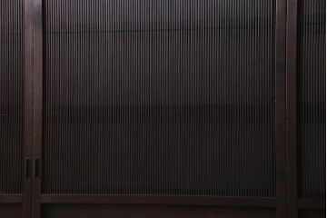 和製アンティーク　最高級品!　裏ガラス入り　97本の桟が圧巻の万本格子戸4枚セット(引き戸、建具)